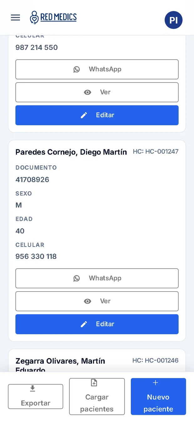 RedMedics para médicos especialistas desde el celular